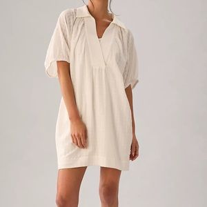 Anthropologie V-Neck Tiered-Sleeve Tunic Dress